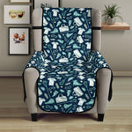 Lacrosse Equipment Pattern Print Armchair Protector