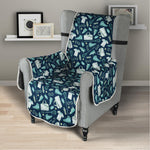 Lacrosse Equipment Pattern Print Armchair Protector