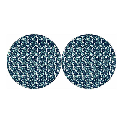 Lacrosse Equipment Pattern Print Car Coasters