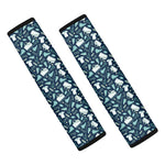 Lacrosse Equipment Pattern Print Car Seat Belt Covers