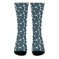Lacrosse Equipment Pattern Print Crew Socks
