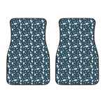 Lacrosse Equipment Pattern Print Front Car Floor Mats