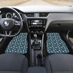 Lacrosse Equipment Pattern Print Front Car Floor Mats