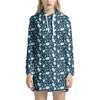 Lacrosse Equipment Pattern Print Hoodie Dress