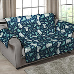 Lacrosse Equipment Pattern Print Loveseat Protector