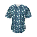 Lacrosse Equipment Pattern Print Men's Baseball Jersey