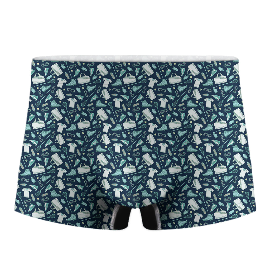 Lacrosse Equipment Pattern Print Men's Boxer Briefs