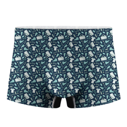 Lacrosse Equipment Pattern Print Men's Boxer Briefs