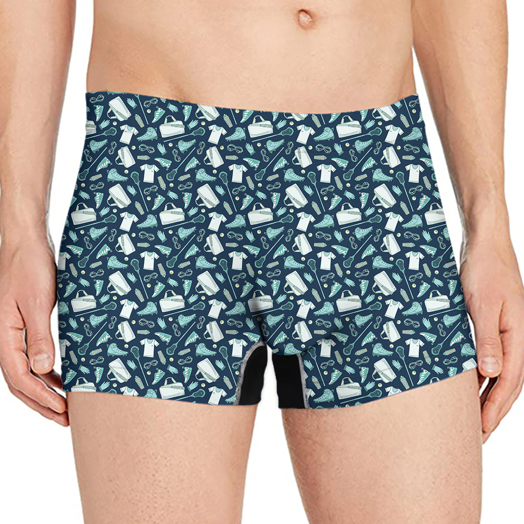 Lacrosse Equipment Pattern Print Men's Boxer Briefs