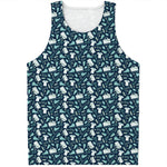 Lacrosse Equipment Pattern Print Men's Tank Top