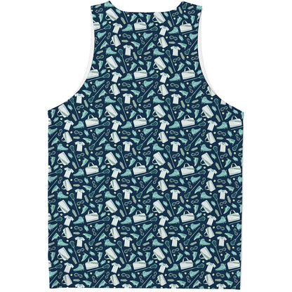 Lacrosse Equipment Pattern Print Men's Tank Top