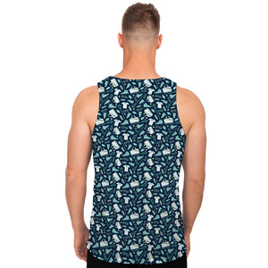 Lacrosse Equipment Pattern Print Men's Tank Top