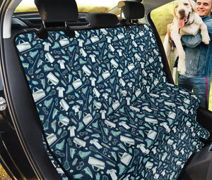 Lacrosse Equipment Pattern Print Pet Car Back Seat Cover