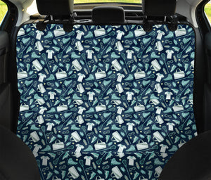 Lacrosse Equipment Pattern Print Pet Car Back Seat Cover