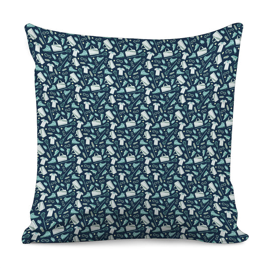 Lacrosse Equipment Pattern Print Pillow Cover