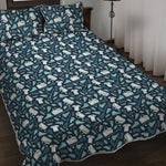 Lacrosse Equipment Pattern Print Quilt Bed Set