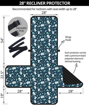 Lacrosse Equipment Pattern Print Recliner Protector