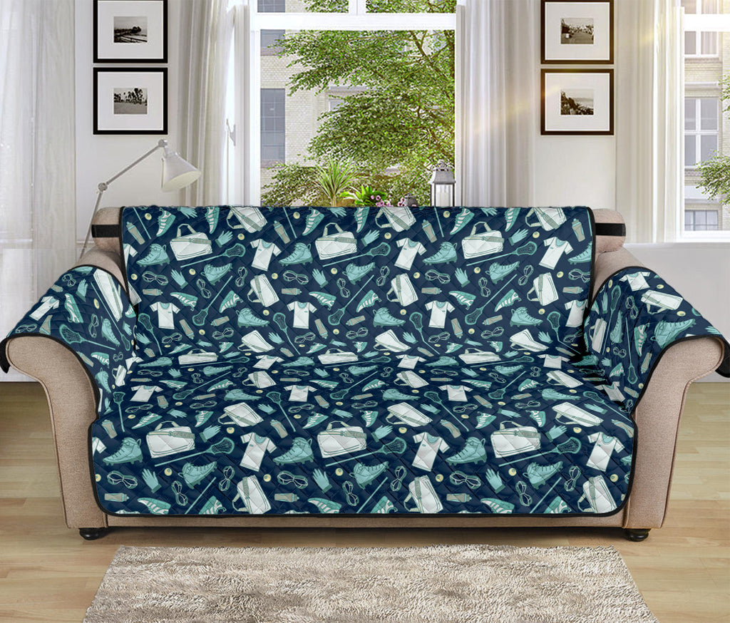 Lacrosse Equipment Pattern Print Sofa Protector