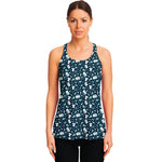Lacrosse Equipment Pattern Print Women's Racerback Tank Top