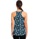 Lacrosse Equipment Pattern Print Women's Racerback Tank Top