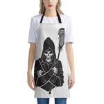 Lacrosse Skull Print Apron