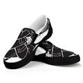 Lacrosse Skull Print Black Slip On Sneakers