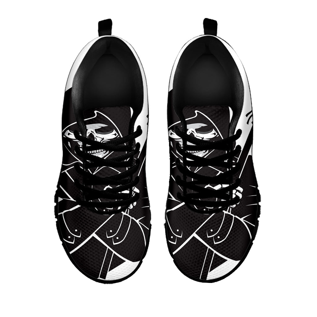 Lacrosse Skull Print Black Sneakers