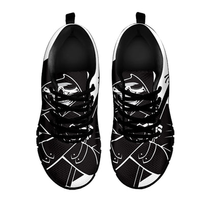 Lacrosse Skull Print Black Sneakers
