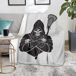 Lacrosse Skull Print Blanket