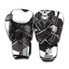 Lacrosse Skull Print Boxing Gloves