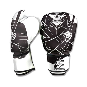 Lacrosse Skull Print Boxing Gloves