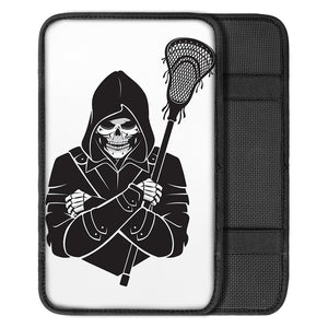 Lacrosse Skull Print Car Center Console Cover