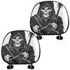 Lacrosse Skull Print Car Headrest Covers