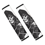 Lacrosse Skull Print Car Seat Belt Covers