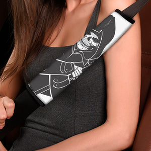 Lacrosse Skull Print Car Seat Belt Covers