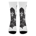 Lacrosse Skull Print Crew Socks
