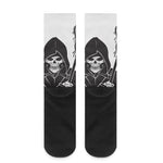 Lacrosse Skull Print Crew Socks