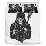 Lacrosse Skull Print Duvet Cover Bedding Set