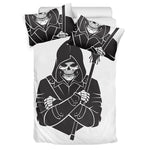 Lacrosse Skull Print Duvet Cover Bedding Set
