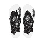 Lacrosse Skull Print Flip Flops