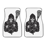 Lacrosse Skull Print Front Car Floor Mats