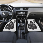 Lacrosse Skull Print Front Car Floor Mats