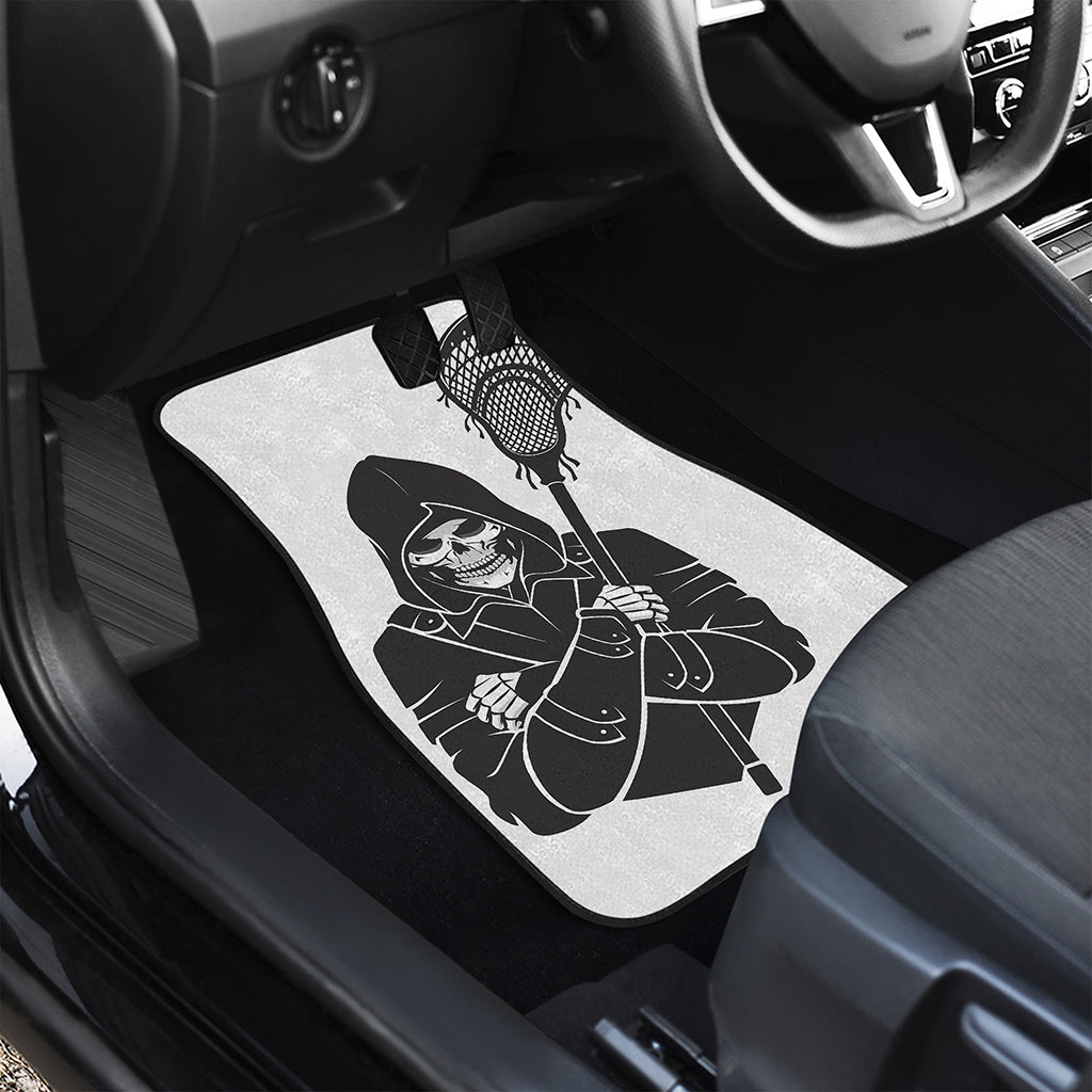 Lacrosse Skull Print Front Car Floor Mats