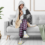Lacrosse Skull Print Hooded Blanket