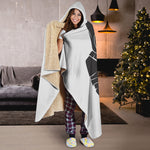 Lacrosse Skull Print Hooded Blanket