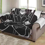 Lacrosse Skull Print Loveseat Protector