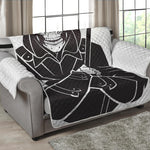 Lacrosse Skull Print Loveseat Protector