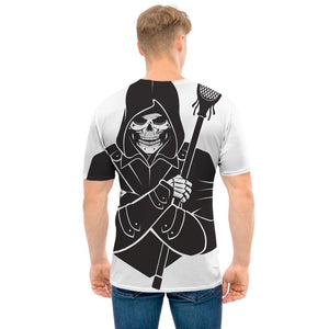 Lacrosse Skull Print Men's T-Shirt