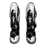 Lacrosse Skull Print Muay Thai Shin Guard