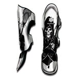 Lacrosse Skull Print Muay Thai Shin Guard